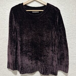 Orvis Chenille Sweater Womens‎ Purple Boxy Pullover Size M, L?